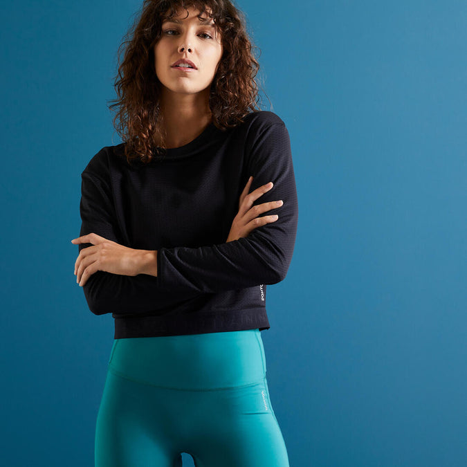 





Cropped Long-Sleeved Fitness Sweatshirt, photo 1 of 5