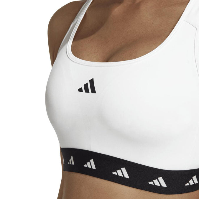 adidas Women's Powerreact Training Medium-Support Techfit Sports Bra Black  in KSA