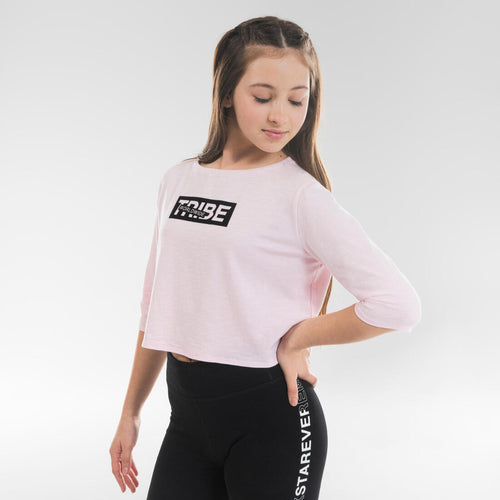 





Girls' Modern Dance Cropped T-Shirt - Pink