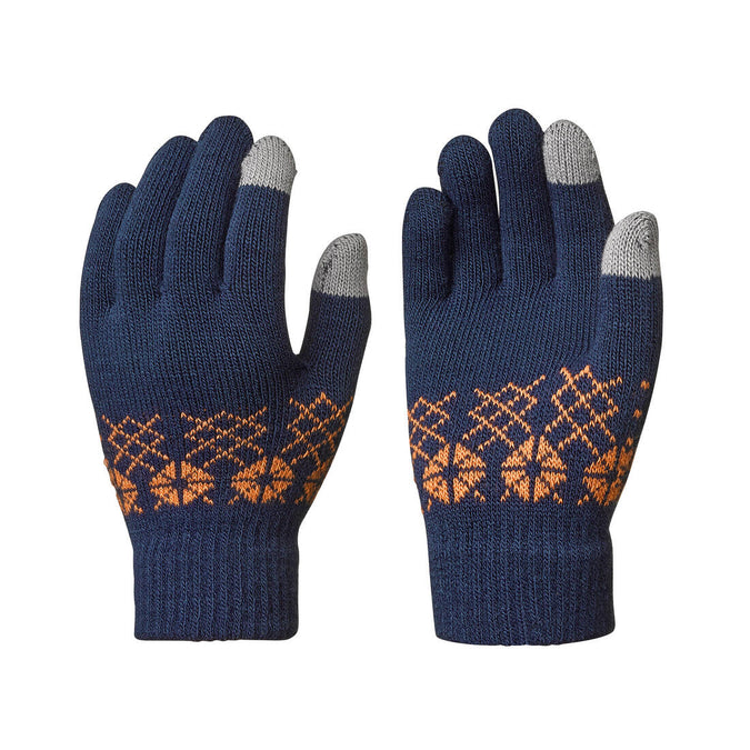 





KIDS’ TOUCHSCREEN COMPATIBLE HIKING GLOVES - SH100 KNITTED - AGED 4-14 YEARS, photo 1 of 5