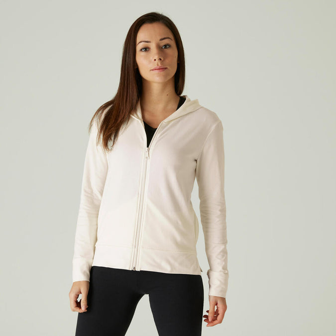 





Women's Zip-Up Fitness Hoodie 500 - Laurel Green, photo 1 of 7