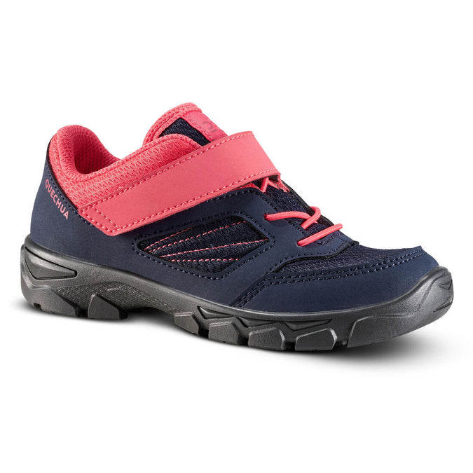 





Kids’ Hiking Shoes with Rip-tab MH100 from Jr size 7 to Adult size 2 Blue & Pink, photo 1 of 6