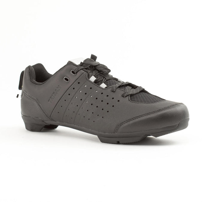 





Road and Gravel Cycling Lace-Up SPD Shoes GRVL 500 - Black, photo 1 of 6