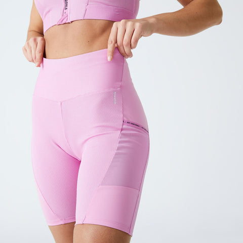 





Women's Cardio Fitness Bike Shorts with Phone Pocket