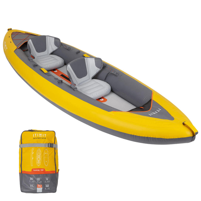 





Inflatable 2 person touring Kayak High Pressure Bottom - X100+, photo 1 of 28
