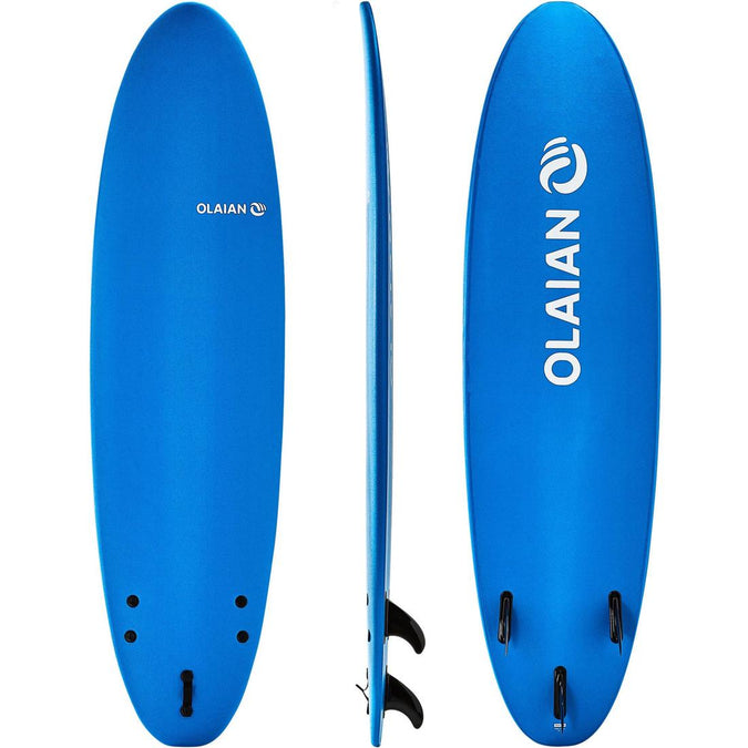 





FOAM SURFBOARD 100 7'. Supplied with a leash and  3 fins., photo 1 of 9