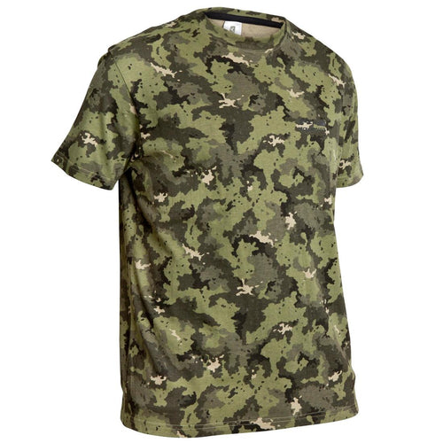 





100 Short-Sleeve Hunting T-Shirt - Camouflage Woodland