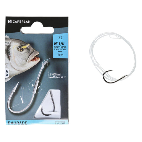 





SEABREAM spade-end hooks to line for sea fishing