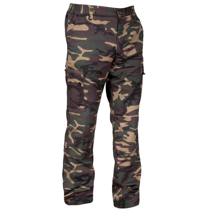 





ROBUST CARGO TROUSERS STEPPE 300 CAMOUFLAGE WOODLAND GREEN, photo 1 of 5