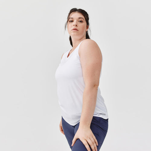 





Women's breathable running tank top Dry - white